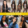 Human Hair Bundles With Closure Brazilian Straight Hair Bundles With Closure Ossilee Remy Hair Extension 3 Bundles With Closure