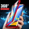 Nagfak Luxury 360 Full Cover Phone Case For Samsung Galaxy A7 A8 J4 J6 J8 Plus 2018 Case Protection Cover A7 2018 With Glass