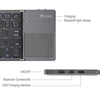 Portable Folding Bluetooth Wireless Keyboard B033 Rechargeable Foldable Touchpad Keypad For Ios/Android/Windows Ipad Tablet