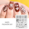 Kads Nail Art Template 36 Designs Chinese Style Ink-Painting Wordart Image Template Nail Stamping Plate Nail Art Stencils