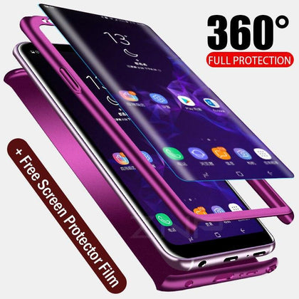 Moopok Luxury 360 Shockproof Phone Case For Samsung Galaxy S9 S8 Plus A3 A5 A7 Full Cover Case For Samsung S7 Edge Note 8 9 Case