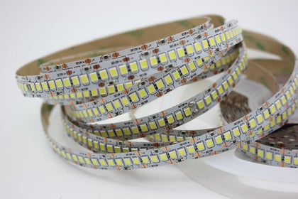 1m 2m 3m 4m 5m/lot 10mm PCB 2835 SMD 1200 LED Strip tape  DC12V ip20 Non waterproof Flexible Light 240 leds/m, White Warm White 