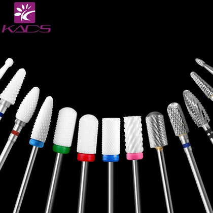 KADS 25 Sizes Choice Various Multi-size Ceramics & Alloy Nail Equipment Drill Machine Manicure and Pedicure Tools Nail Drill Bit