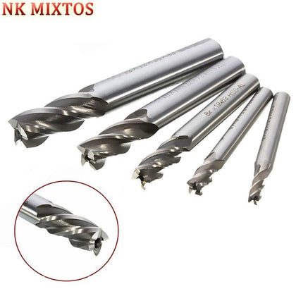 NK MIXTOS 1PCS 4 Flute End Mill  Mills Milling Cutter Straight Shank CNC Tools Cutting Edge Diameter 4/6/8/10/12/16/20mm