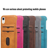 2-Layer Business Credit Pocket For Iphone Xs Xr Max Case Cell Phone Id Card Holder Slim Case For Iphone 7 8 Plus 6S 6 Plus Cover