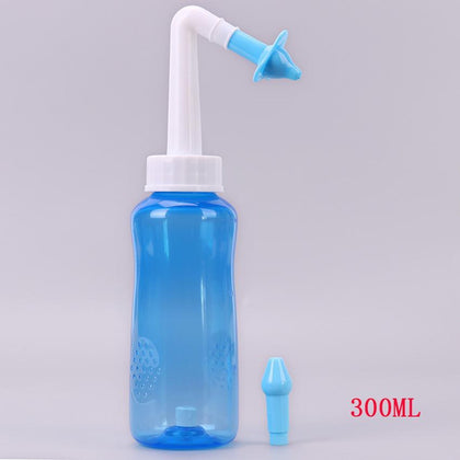 1Set 300ML Nasal Wash Cleaner Nose Protector Cleans Moistens Child Adult Avoid Allergic Rhinitis Neti Pot