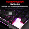 Wired Single Hand Gaming Keyboard Usb Professional Desktop Led Backlit Mechanical Feel Keyboard Ergonomic With Wirst For Games