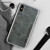 Genuine Leather For Iphone 7 Case Fashion Business Phone Case For Iphone 8Plus X Xs Solid Color Shock Resistance Protective Case