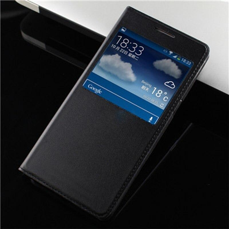 High Quality Window Clear View Flip Leather Case Cover For Samsung Galaxy A5 A500 A3 A300 A7 A700 2015 2017 2016 A8 Plus 2018