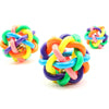 Fashion 1Pc Dog Toys Colorful Plastic Round Ball With Small Bell Pet Chewing Ball For Cat Gift S/M