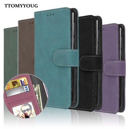 Case For Samsung Galaxy S9 S3 S4 S5 S6 S7 S8 Cover Vintage Wallet Silicone TPU PU Leather Flip Phone Bag For Samsung S9 Cases