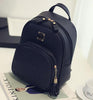 Women Backpack Leather School Bags For Teenager Girls Stone Sequined Female Preppy Style Small Backpack