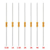 Areyourshop Yellow Ceramic Resistor Fuse Time-Lag Metal Axial Lead Fuse 2.4X7Mm 10/40Pcs New Arrival Resistor Fuses