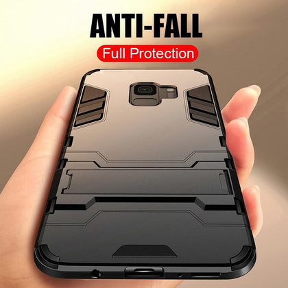 ZNP Armor Shockproof Holder Phone Case For Samsung Galaxy Note 8 9 S7 Edge Stand Full Cover For Samsung S10 S9 S8 Plus S10E Case