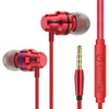 Ptm M5 Headphones Professional In-Ear Earphone Metal Heavy Bass Noise Canceling Earbuds Headset With Microphone For Mobile Phone