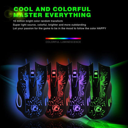 Gaming Mouse Computer Mouse Gamer 5000DPi Optical USB Ergonomic Mouse Silent Wired With Backlight Mause Game Mice For PC Laptop
