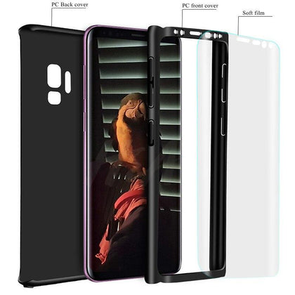 H&A 360 Luxury Full Protective Case For Samsung Galaxy S9 S8 Plus S6 S7 Edge Note 9 8 A5 A7 A3 2017 Anti-knock Cover S8 S9 Case