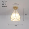 Modern Ceiling Lights Led Ceiling Lamp Vintage Plafondlamp Cage Plafonnier Crystal Lamp For Dining Room Kitchen Lampara Techo