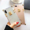 Luxury Brand Clear Crystal Square Case For Iphone Xr Xs Max Tpu Silicon Soft Phone Case For Iphone X 7 8 Plus Back Cover Funds