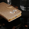 Glitter Luxury Leather Cover Diamond Rhinestone Case For Iphone X Xs Max Xr Case Flip Wallet Iphone 6 6S 7 8 Plus Phone Case
