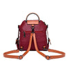 Two Belt New Multifunction Female Backpack Leather Bagpack Travel Bags For Teenager Girls Female Rucksack Shoulder Bag Mochila