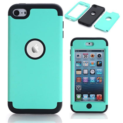 Case For Apple Case iPod Touch 6 Hybrid Hard Impact & Silicone Phone Cases Fundas w/Screen Protector Film+Stylus Pen Gifts