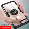 Luxury Silicone Soft Bumper Case On For Iphone 8 6 6S 7 Plus Car Holder Ring Case For Iphone X Xr Xs Max Shockproof Phone Case