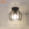 Ceiling Lights Minimalist Retro Ceiling Lamp Glass E27 Industrial Decor  Lamps For Living Room Home Lighting Lustre Luminaria