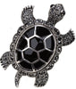 Yacq Turtle Tortoise Brooch Pin Pendant Summer Crystal Charm Fashion Jewelry Gift Women Girl Ba15 Gold Silver Color