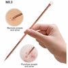 4Pcs Anti-Bacterial Double-Ended Acne Needle Blackhead Remover Tool Stainless Steel Pimple Needle Facial Cleaning Tool Skin Care