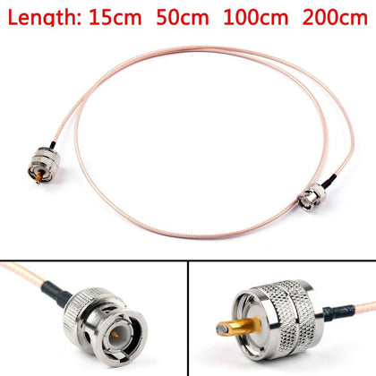Areyourshop RG316 Cable BNC Male Plug To PL259 UHF Male Crimp Jumper Pigtail 6ft FPV 15cm 50cm 100cm 200cm 50Ohm Cable 