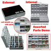 Aidetek Box Organizer Craft Beads Storage Lids Empty Enclosure Smd Smt Organizer Surface Mount Plastic Toolbox Label 4Boxall48