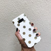 Dchziuan Fashion Gold Polka Dots Phone Case For Samsung Galaxy S8 S9 Plus Note 8 9 Case Soft Silicone Black White Cover Fundas