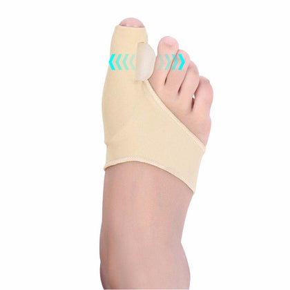 1pair Comfortable Soft Bunion Protector Toe Straightener Silicone Toe Separator Corrector Thumb Feet Care Adjuster hallux valgus