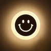 Creative Led Smile Face Wall Lamp Simple Kids Cartoon Bed Room Light Ultra-Thin Acrylic Porch Aisle Lanterns Passage Luminaire