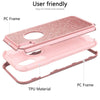 Luxury Hard Case For Iphone Xr Xs X Max Case Glitter Bling Crystal Pc Cover For Iphone 7 6 6S 8 Plus Case Silicone Cute Girls