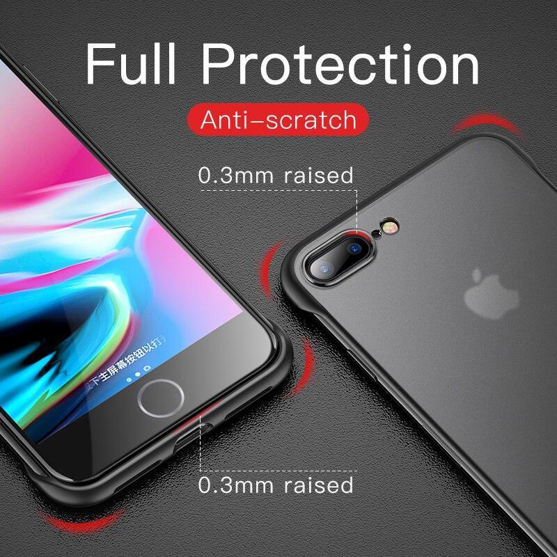 Msvii Frameless Case For Iphone 7 Case Silicone Clear For Iphone 8 Case For Iphone X/6/6S/Xs/Xr Coque 8 Plus Funda Xs Max Cover