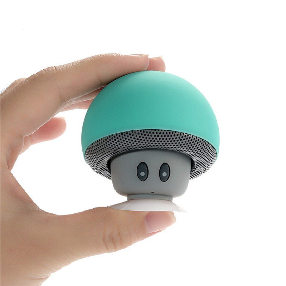 Noyokere Wireless Bluetooth Mini Speaker Mushroom Waterof Silicone Suction Handsfree Holder Music Player For Iphone Android Pink