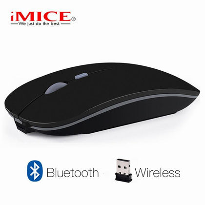 iMice Wireless Mouse Silent Bluetooth Mouse 4.0 Computer Mause Rechargeable Built-in Battery USB Mice Ergonomic for PC Laptop