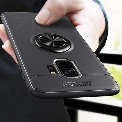 ZNP For Samsung Galaxy S8 S9 Plus Case S7 Edge Car Holder Stand Magnetic Bracket Finger Ring TPU Case For Samsung S9 Plus Note 8