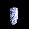 Lace Flower Pattern Nail Foil Decals Black & White Gel Diy 3D Sticker Polish Nail Art Decoration Tool Without Adhesive