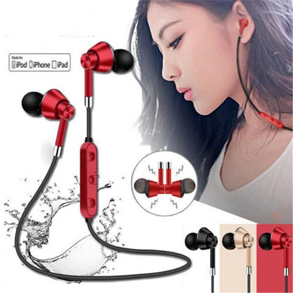 Wireless Bluetooth Earphones Waterproof Sports Earbuds Stereo In-ear Headset for iPhone Samsung Huawei Xiaomi Mix 2
