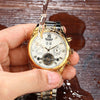 Haiqin Men Watch Luxury Business Automatic Mechanical Watch Men Leather Waterproof Male Wristwat Ch Calendar Self-Winding Clock
