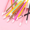 50Pcs Disposable Lip Brush Set Lipstick Mascara Wands Brush Cleaning Eyelash Eyebrow Make Up Applicators Tools