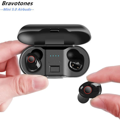 Mini 5.0 Wireless Bluetooth Earphones 3D Stereo Wireless Headphones Sports Earbuds Gaming Headset for Xiaomi Samsung iphone