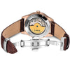 Lige Men Watches Brand Automatic Mechanical Watch Tourbillon Sport Clock Leather Casual Business Wristwatch Gold Relojes Hombre