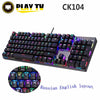 Motospeed Ck104 Gaming Mechanical Keyboard Russian English Red Switch Blue Metal Wired Led Backlit Rgb Anti-Ghosting For Gamer