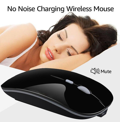 Wireless Mouse Silent Bluetooth Mouse Wireless Computer Mouse Rechargeable USB Mause Ergonomic Mice Noiseless For PC Laptop Mute