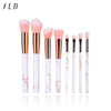 Fld 10 Pcs/ 8 Pcs Professional Makeup Brush Set Tools Powder Foundation Eyeshadow Lip Eyeliner Blush Marble Face Makeup Brushes