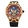 Ouyawei Men Automatic Mechanical Watch Luxury Brand Tourbillon Wristwatch Male Clock Am/Pm Moon Phase Function Relojes Hombre
